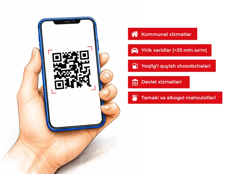  1-apreldan boshlab ayrim to‘lovlar faqat naqdsiz shaklda amalga oshiriladi.