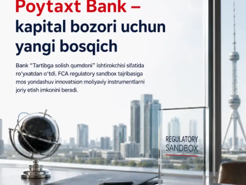 “POYTAXT BANK” AJ “Tartibga solish qumdoni” ishtirokchisi sifatida ro‘yxatdan o‘tkazildi