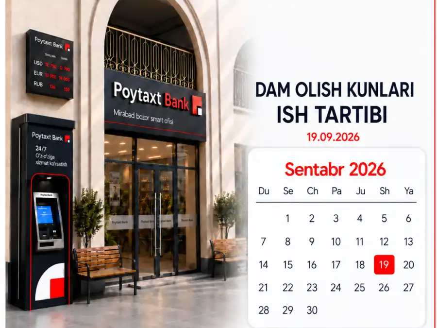 Dam olish kunlari BXMlarni ish tartibi